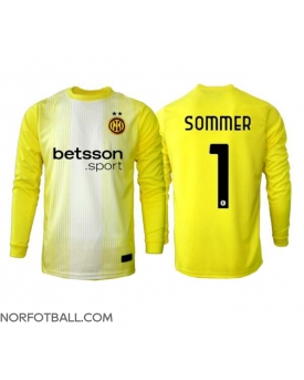 Billige Fotballdrakt Inter Milan Yann Sommer #1 Keeper Replika Bortedrakt 2025-26 Langermet Billige Fotballdrakt Inter Milan Yann Sommer #1 Keeper Replika Bortedrakt 2025-26 Langermet